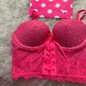 Hot pink Victoria Secret bra/corset
